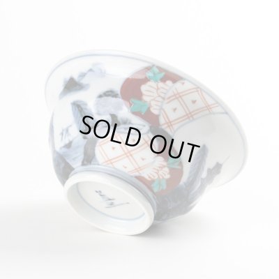 画像6: 染錦間取山水 茶碗