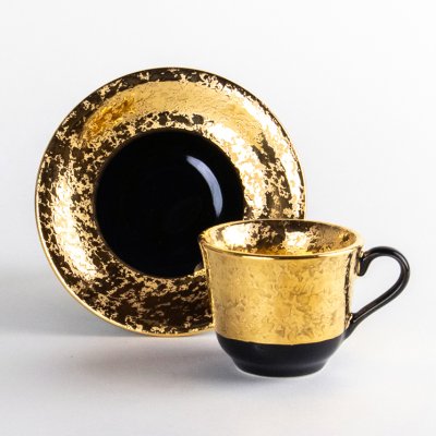 富貴（金）　デミタス碗皿