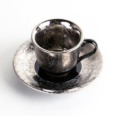 画像3: 富貴（銀）　デミタス碗皿