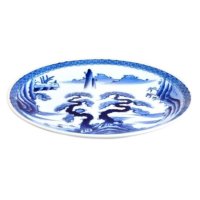 山水 １０寸平皿