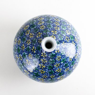 画像3: 染錦小花文様 小花瓶 藤井錦彩 作