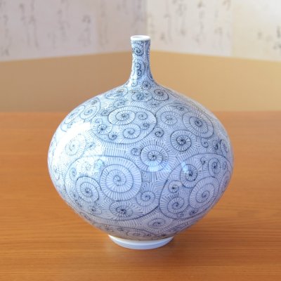 画像3: 染付蛸唐草 小壷 中尾 龍純 作