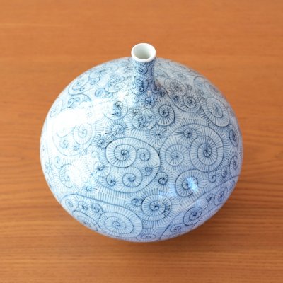 画像4: 染付蛸唐草 小壷 中尾 龍純 作