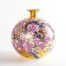 画像2: 金彩桜花鳥図 花瓶 金龍窯 作 (2)