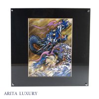 青龍 陶額 金龍窯 作