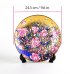 画像2: 金彩桜図 飾皿（８寸） 金龍窯 作 (2)