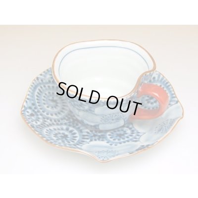 画像3: 蛸唐草花紋 たっぷりコーヒー碗皿