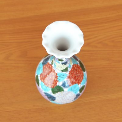 画像3: 紫陽花（あじさい） 細首花瓶 北村福次 作
