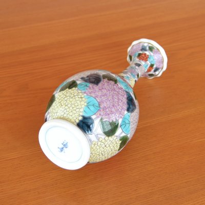 画像4: 紫陽花（あじさい） 細首花瓶 北村福次 作