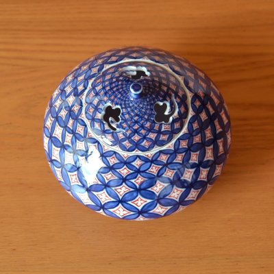 画像2: 染錦七宝 香炉 北村福次 作