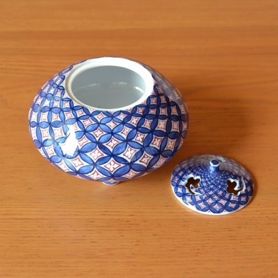 画像3: 染錦七宝 香炉 北村福次 作