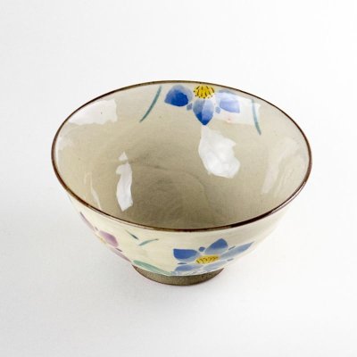 画像2: 【名入れ・名前入り】花りんどう（青）茶碗