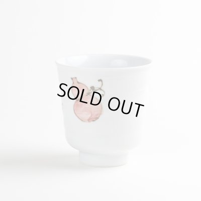 画像3: 【名入れ・名前入り】花六瓢（赤）湯呑