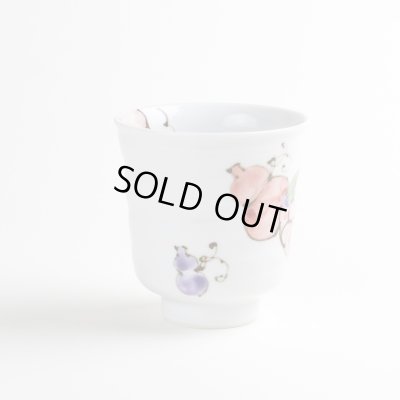 画像4: 【名入れ・名前入り】花六瓢（赤）湯呑