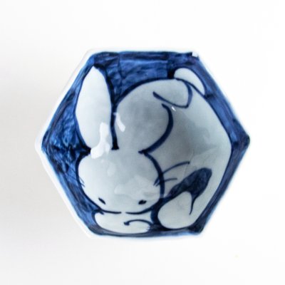 画像2: 赤絵うさぎ　小鉢