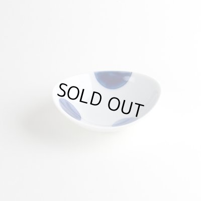 二彩丸紋（青） 変り小付