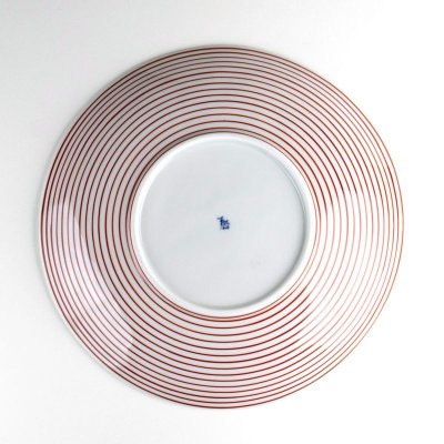 画像4: 二彩千筋 8寸皿(1枚)