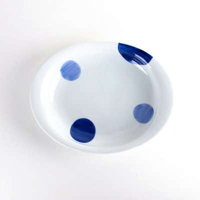 画像2: ニ彩丸紋　楕円カレー皿