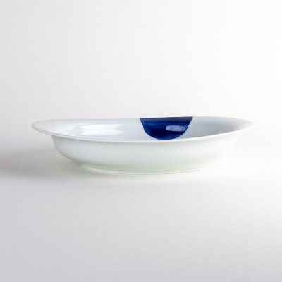 画像6: ニ彩丸紋　楕円カレー皿