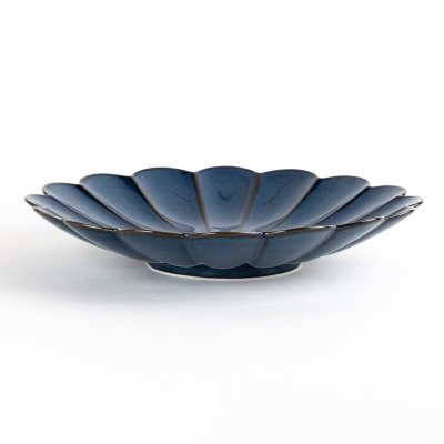 画像4: 群青　菊皿（大）