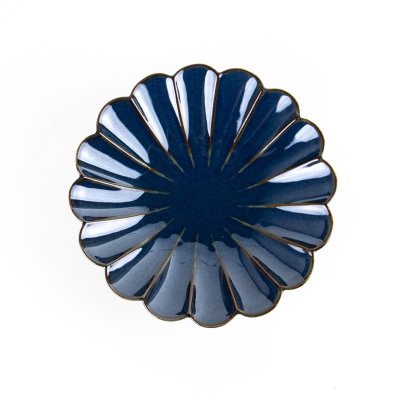 画像2: 群青　菊皿（中）