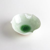 緑翠ビードロ　小鉢
