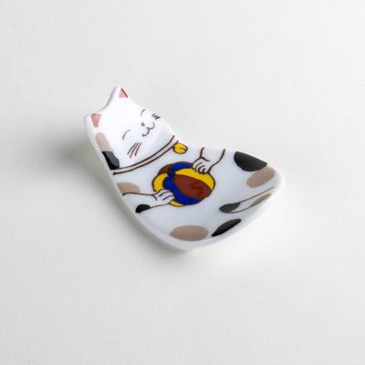 眠りネコ（手まり）　箸置