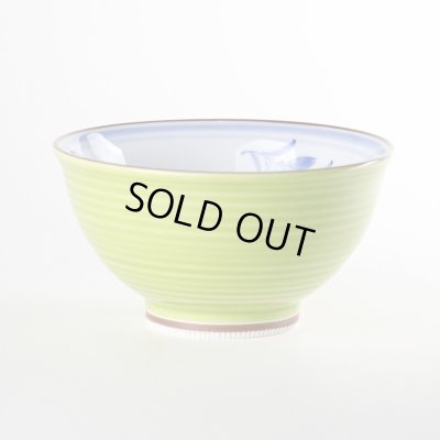 【名入れ・名前入り】蘭の香り　（緑）茶碗