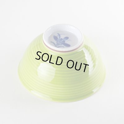 画像3: 【名入れ・名前入り】蘭の香り （緑）茶碗