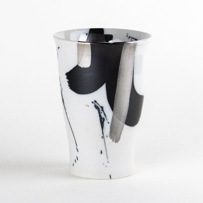 ゼブラ銀彩　キーポ ビールカップ