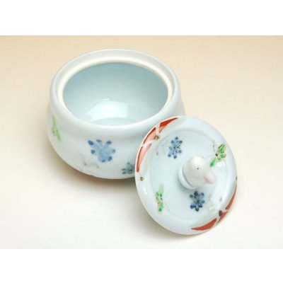 画像2: 色彩小花うさぎ 蓋物