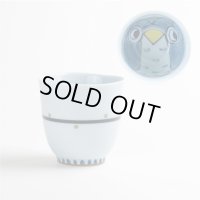 夢ふくろう(青)湯呑