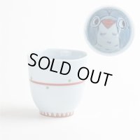 夢ふくろう(赤)湯呑