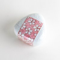 おにぎり（桜）　蓋物