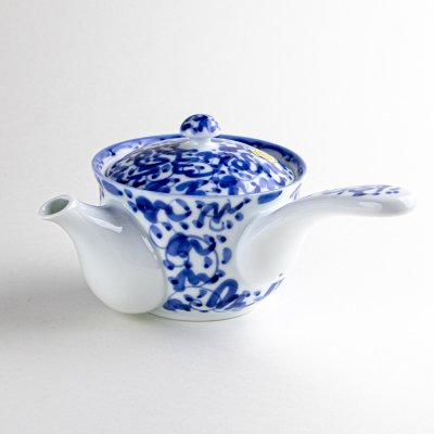 画像2: 淡彩唐草 姫茶漉急須