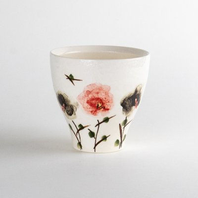 画像4: ちぢれ花（赤）　マグカップ