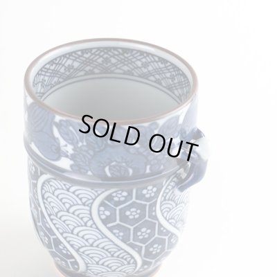 画像3: 花鳥一閑人（青）蓋付湯呑