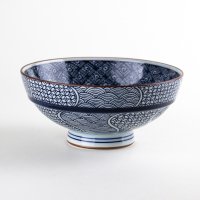地紋織り （特大）茶碗