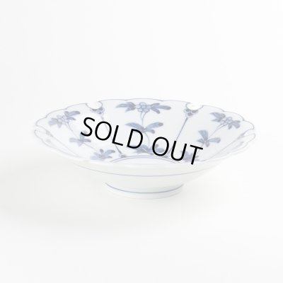 割草花兎紋 雪輪多用皿