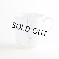 【名入れ・名前入り】水晶彫ハートライン（赤） マグカップ