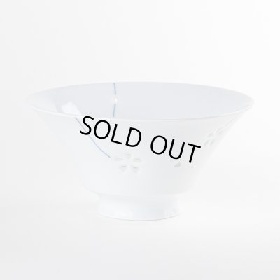 【名入れ・名前入り】水晶彫花あそび（青）茶碗