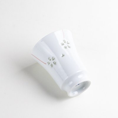 画像4: 【名入れ・名前入り】水晶彫花あそび(赤)湯呑