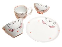 【名入れ・名前入り】にこにこクラブ　うさちゃん　基本４点セット