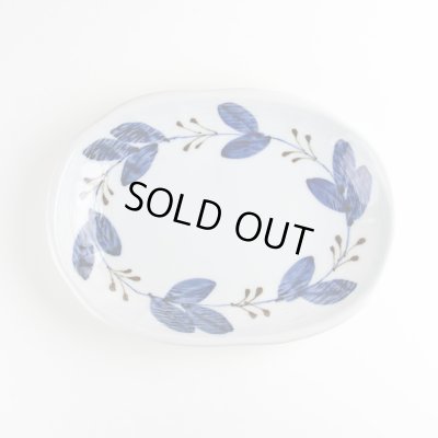 画像3: リーフ 面彫楕円皿