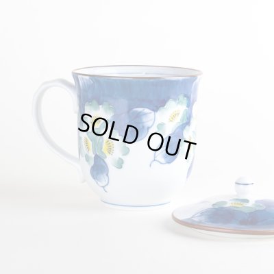 画像3: 花集い（青）蓋付マグカップ