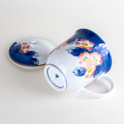 画像5: 花集い（赤）蓋付マグカップ