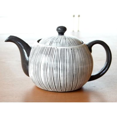 画像2: 線彫り Ｕポット茶器揃（化粧箱入）