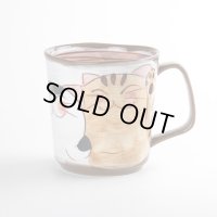 仲良しネコ（赤） マグカップ