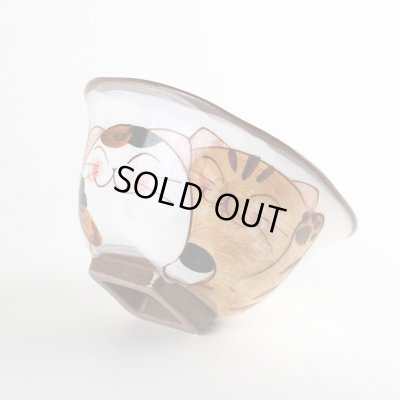 画像4: 仲良しネコ（青） 茶碗