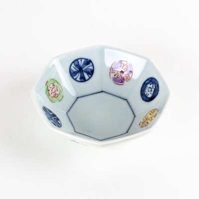 画像2: 染錦丸紋　八角小鉢